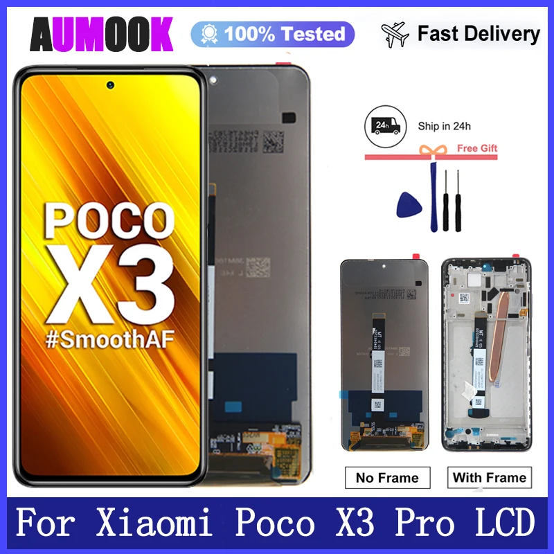 6.67 For Xiaomi POCO X3 Display LCD Touch Screen Digitizer For
