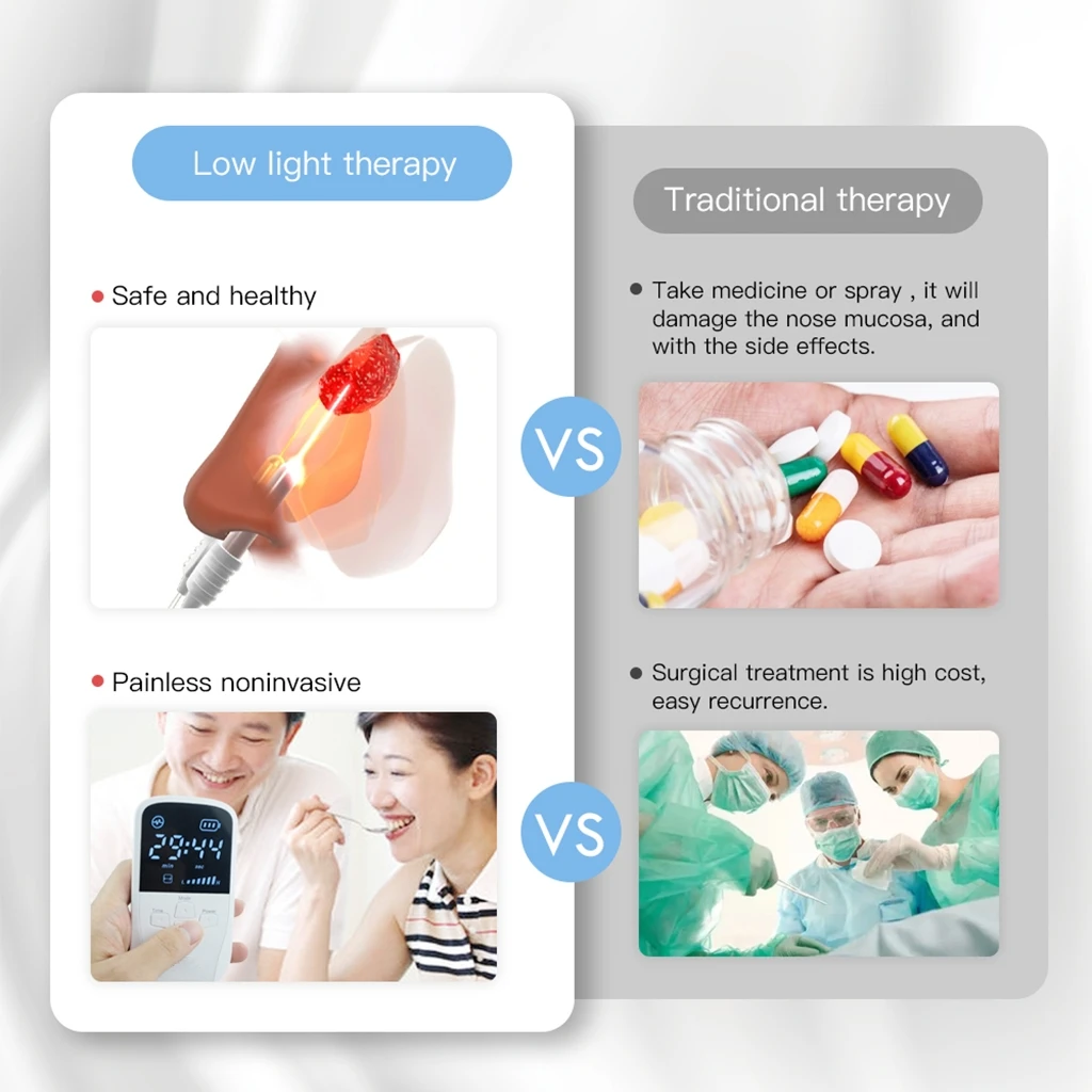 Tinnitus Ear Laser Therapy LLLT Irradiation Laser Physiotherapy Earplug Otitis Media Deafness Nose Rhinitis Sinusitis Treatment 5