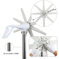 Éolienne à axe horizontal 1000W 1KW 12V 24V 48V, générateur éolien certifié CE, énergie gratuite, démarrage à basse vitesse, hors réseau pour usage domestique 3