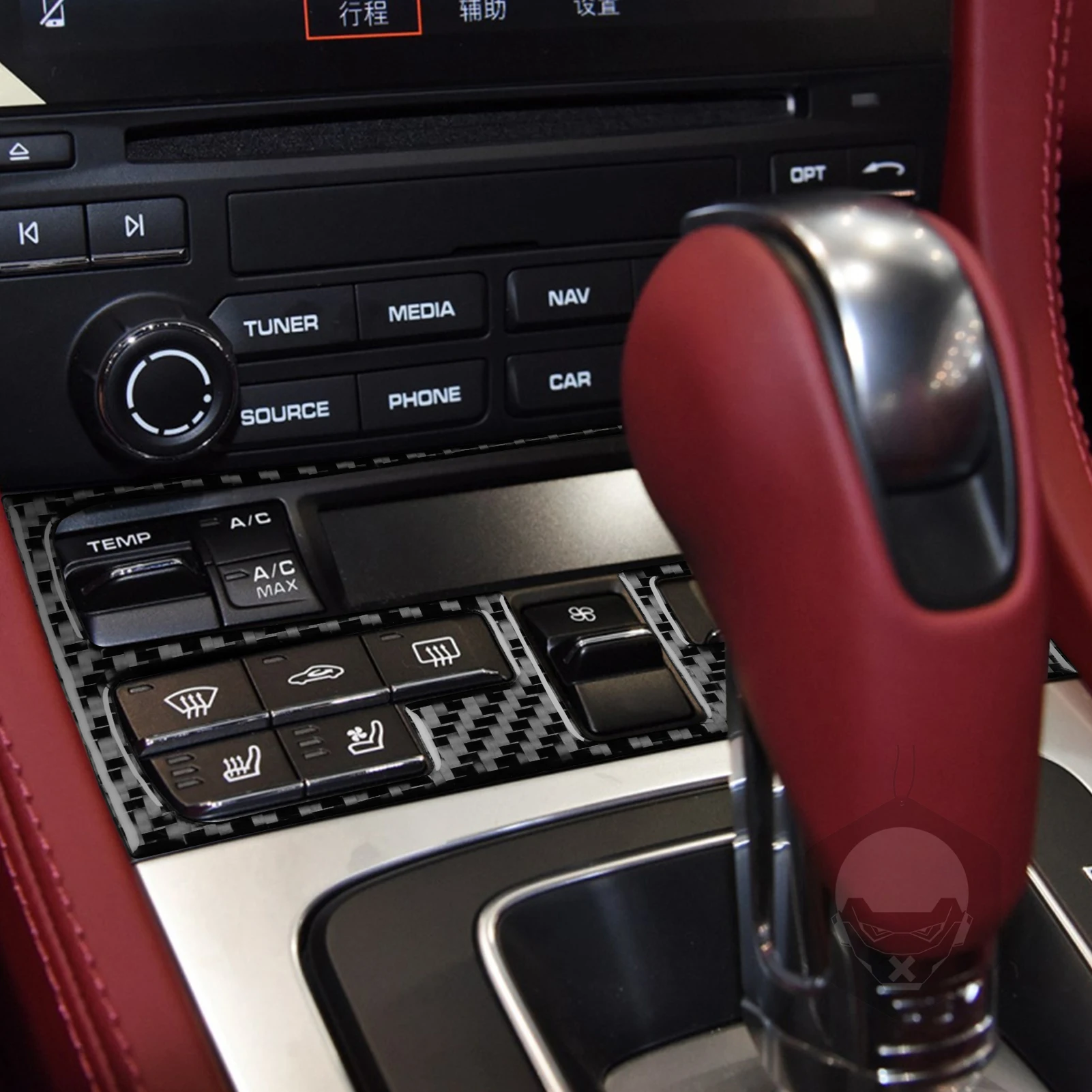 For Porsche Boxster Cayman 718 982 2016-2022 Car Door Air Intake Patch  Sticker Carbon Fiber Interior Car Accessories - Automotive Interior  Stickers - AliExpress