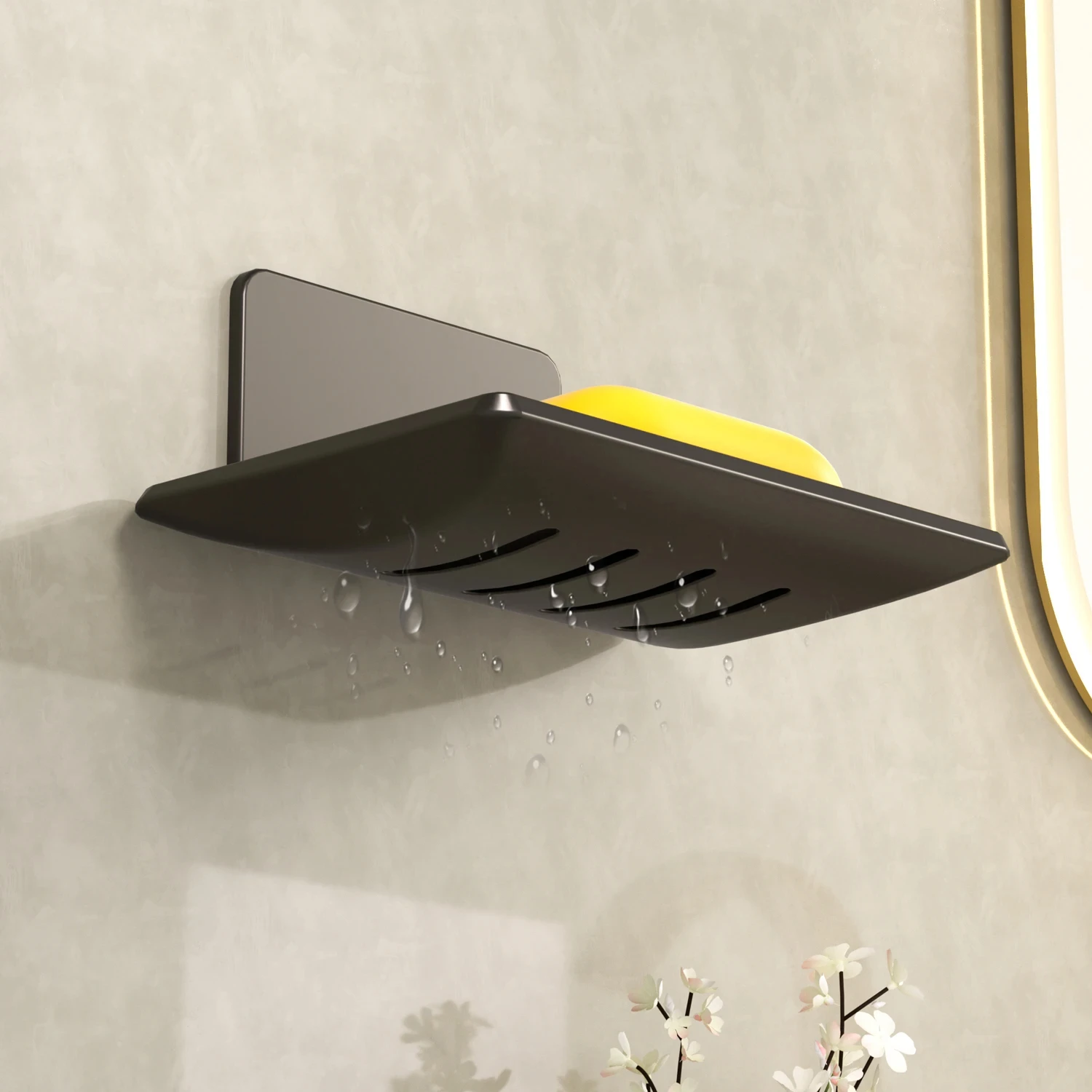 Soap Holder Bathroom Soap Tray Wall Mounted Soap Sponge Holder For Kitchen