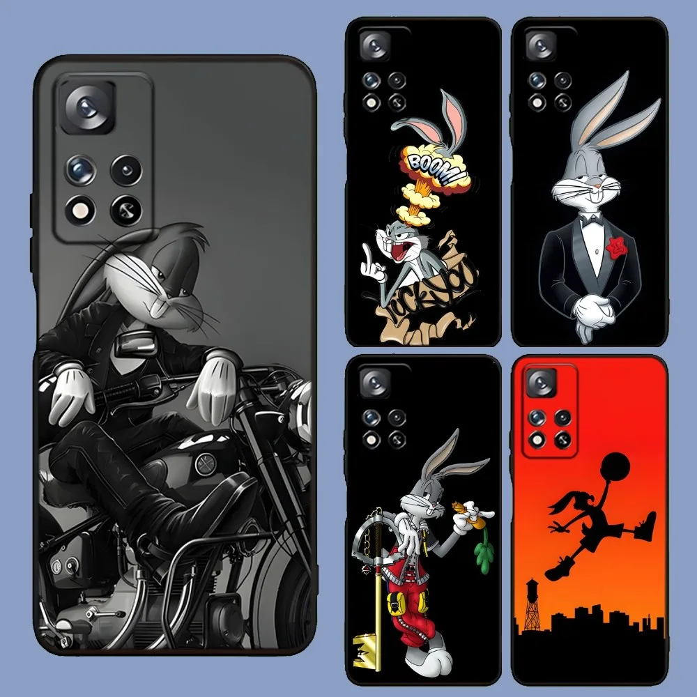 Чехол для телефона B-Bugs B-Bunny Rabbit для Samsung Galaxy A13,A21s,A22,A31,A32,A52,A53,A71,A80,A91, мягкий черный Чехол