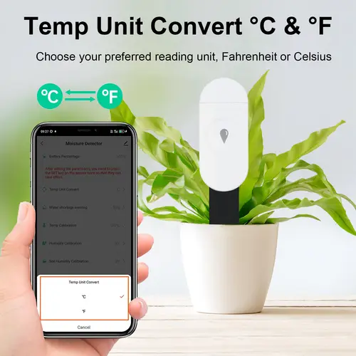 Tuya Zigbee Temperature Humidity Moisture Detector Smart Soil Tester Moisture Sensor Phone App RealTime Monitor for Home Garden - Image 2