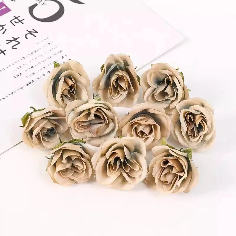 10 Stück künstliche Rosenblüten 3,5 cm gefälschte Blumen für zu Hause Raum dekor Garten Hochzeit Dekoration DIY Handwerk Girlande Geschenke Zubehör – Detail 11