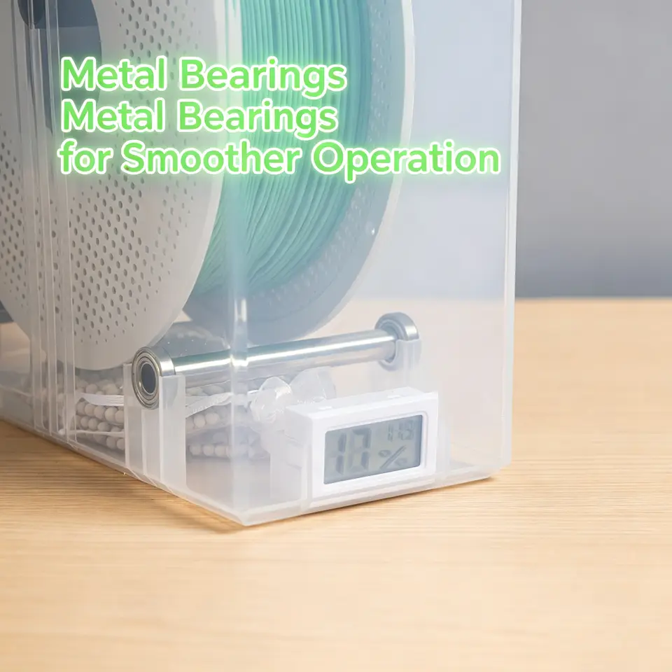 Dustproof 3D Printing Filament Dry Box Hygrometer Thermometer Filament Storage Case Viewable Anti-Moisture image 4