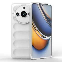Enhanced Shockproof Silicone TPU Phone Case Cover for Realme11 ProPlus (LightGrey)