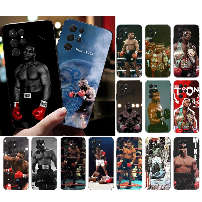 

Mike Tyson Boxing Phone Case For Samsung S23 S22 S21 S20 Ultra S20 S22 S21 S10E S20FE S10 S9 Plus Shell