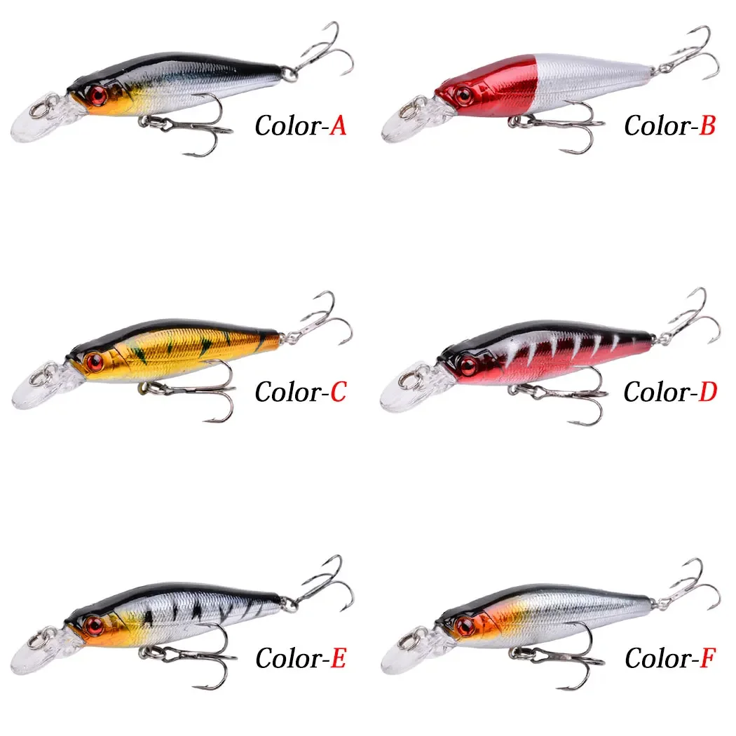 6Pcs/lot Peche Leurre Minnow 9cm 8.5g Floating Crankbaits ArtificialTackle  Stream Fishing Lures for Perch Pike Trout Bass Pesca