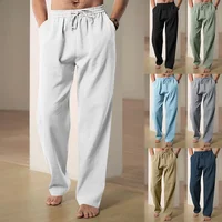 New 2025 Men's Casual Loose Sports Pants Breathable Trendy Wide Leg Sweatpants Comfortable Fashionable Long Trousers