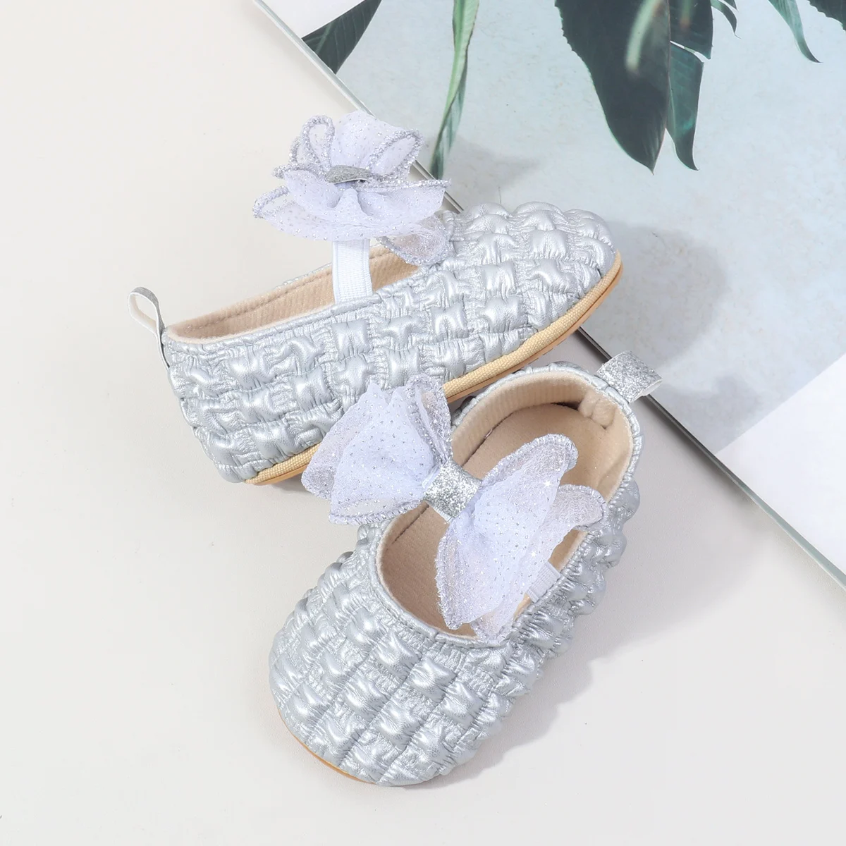 Spring & Autumn Baby Girl Princess Shoes Butterfly Bowknot Four colors Solid Fashion Design Newborn Toddler Shoes First walkers 3