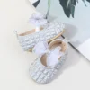 Spring & Autumn Baby Girl Princess Shoes Butterfly Bowknot Four colors Solid Fashion Design Newborn Toddler Shoes First walkers 3