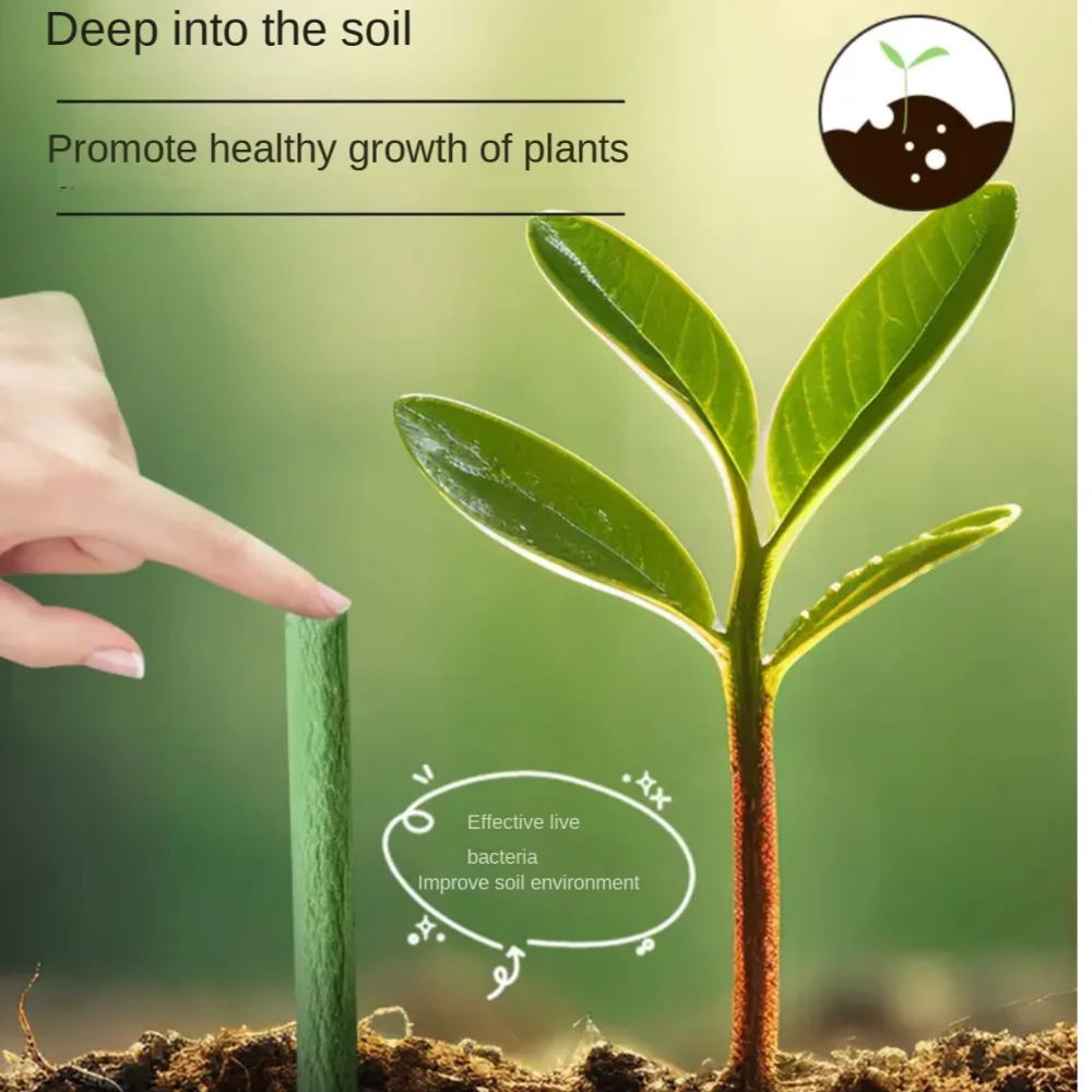 5Box 150 Roots Living Soil Plant Rooting Fertilizer Slow Release Flower Nutritional Stick Cultivation Potted Potted Plant Stick