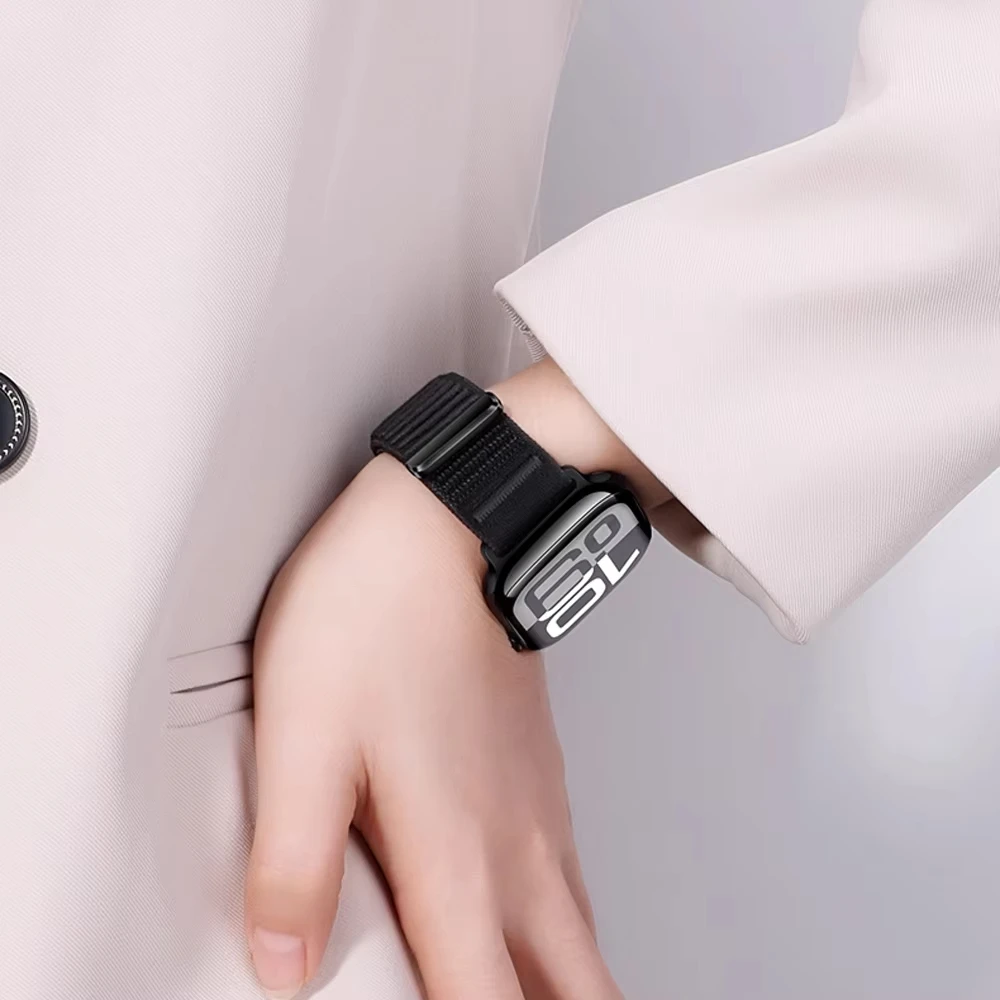 Nylon Loop Strap for Apple Watch Bands - Elegant and Durable Design