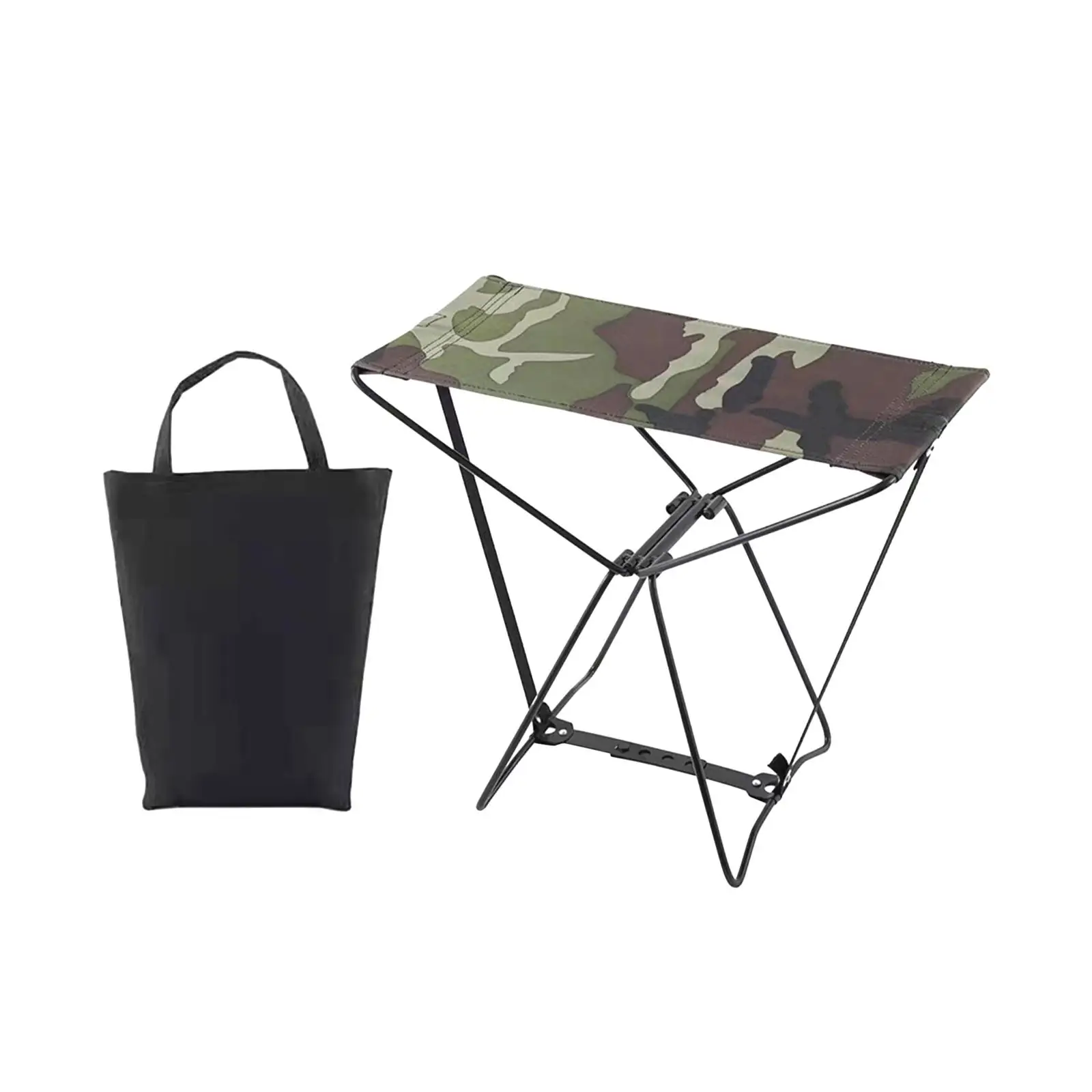 Folding Camping Stool Camp Stool Furniture Compact Outside Camping Chair Collapsible Stool for Backyard Beach Yard Picnic