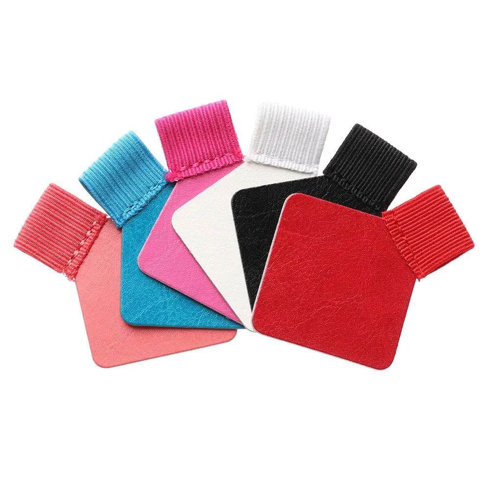 4Pcs Multicolor Pencil Elastic Loop Pen Clips Self-adhesive Holder Leather Notebook Office Stationery Accessories |