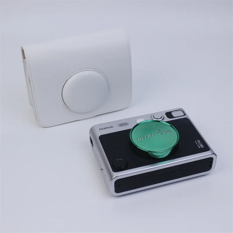Fujifilm instax mini EVO 純正レザーケース付き