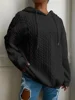 Plus Size 1XL-5XL Women Fashion Solid Color Hoodie Round Neck Long Sleeve Weatshirt with Drawstring Women's Loose Sweatshirt