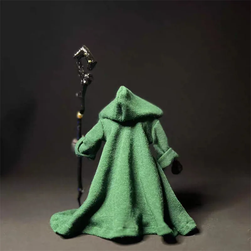 클래식 일본 애니메이션 역할 네 기사 드워프 마법사 로브, 몽크 로브 벨트, 6 인치 SHF 액션 피규어 바디 모델에 적합, 1/12 체중계