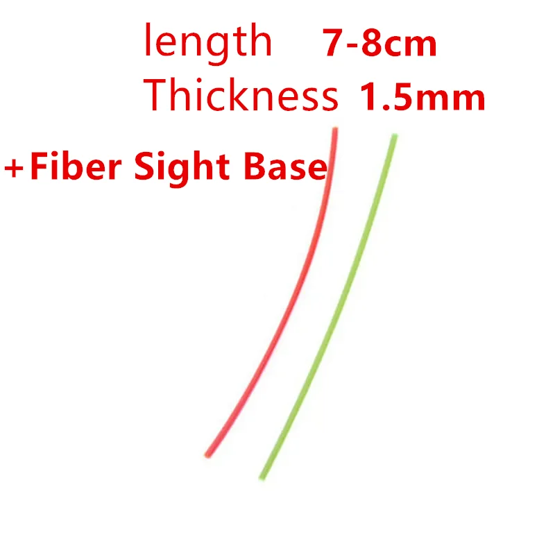 

Outdoor Tool 1.5mm Fiber Optic Optional SIGHT SETS fit for Front and Rear Strap Target Metal Base Factory Aluminum