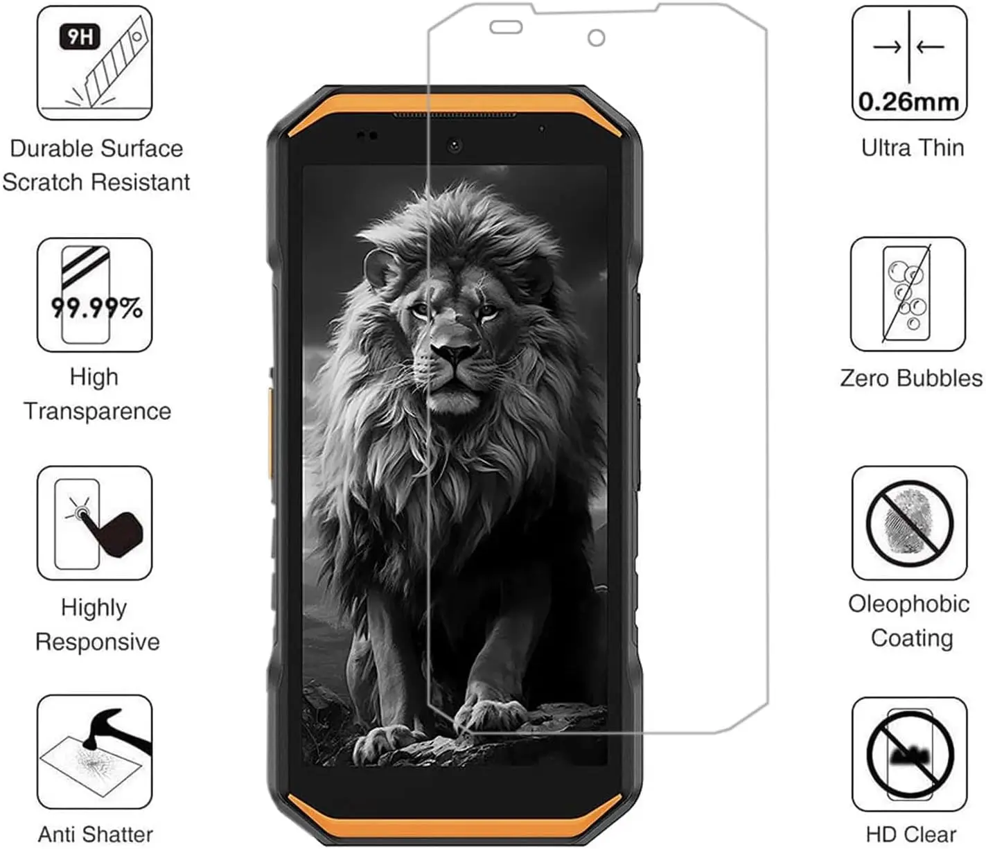 Triple Protection Soft TPU Phone Case with Screen and Camera Guard
