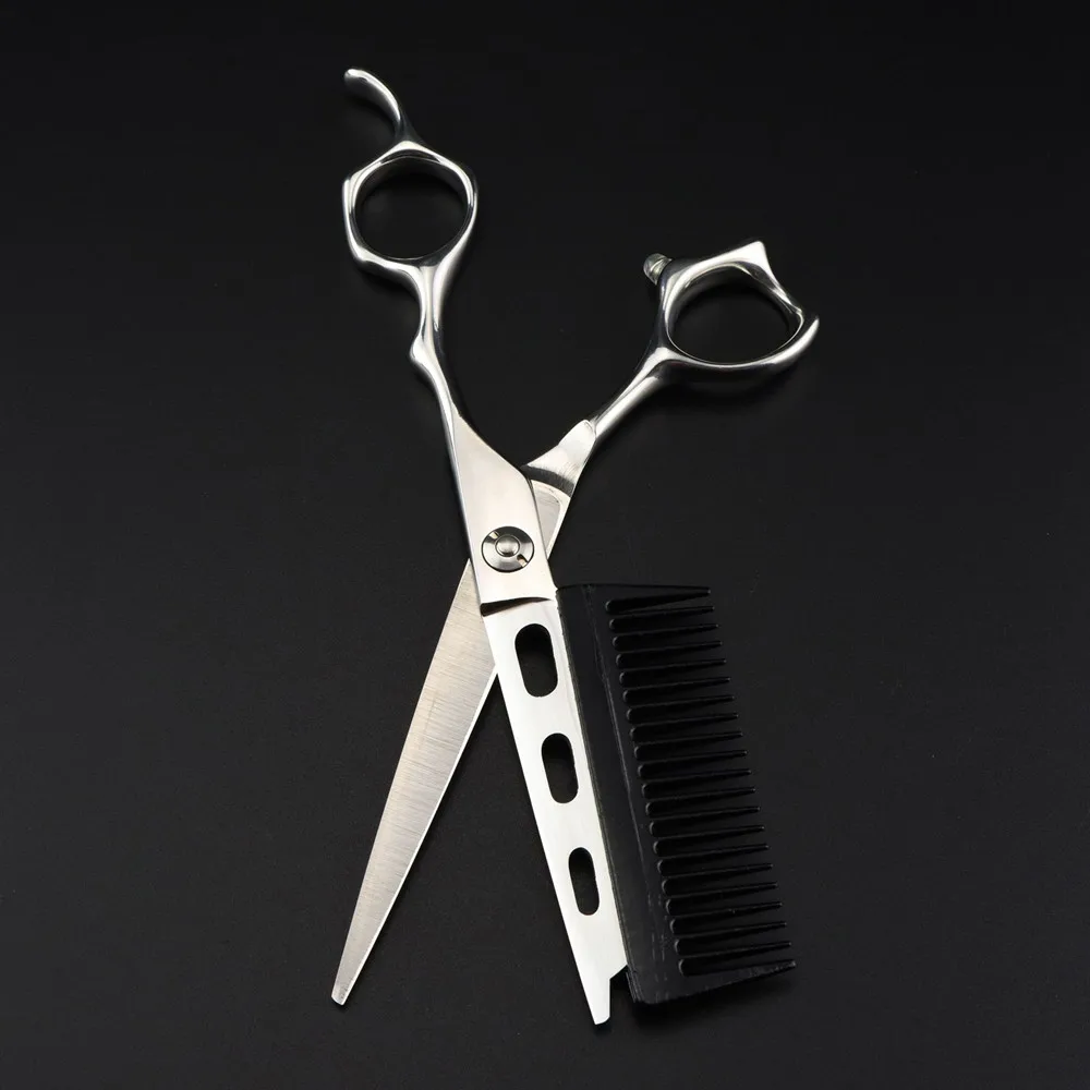 Professionelle JP440c Stahl 6'' abnehmbare Haarschere mit Kamm Haarschnitt Friseur Makas Haarschneideschere Friseurschere – Detail 6