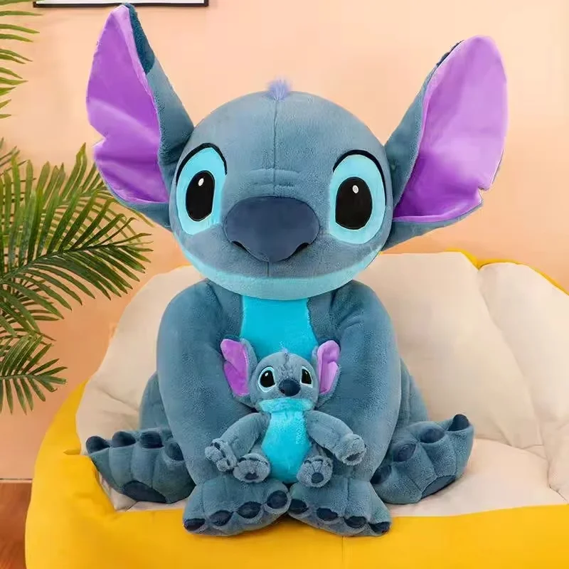 Hot Miniso Disney Giant Size Lilo&Stitch Plush Stuffed Dolls Anime Animal Sleeping Pillow Softmaterial Toys Children Xmas Gifts 4