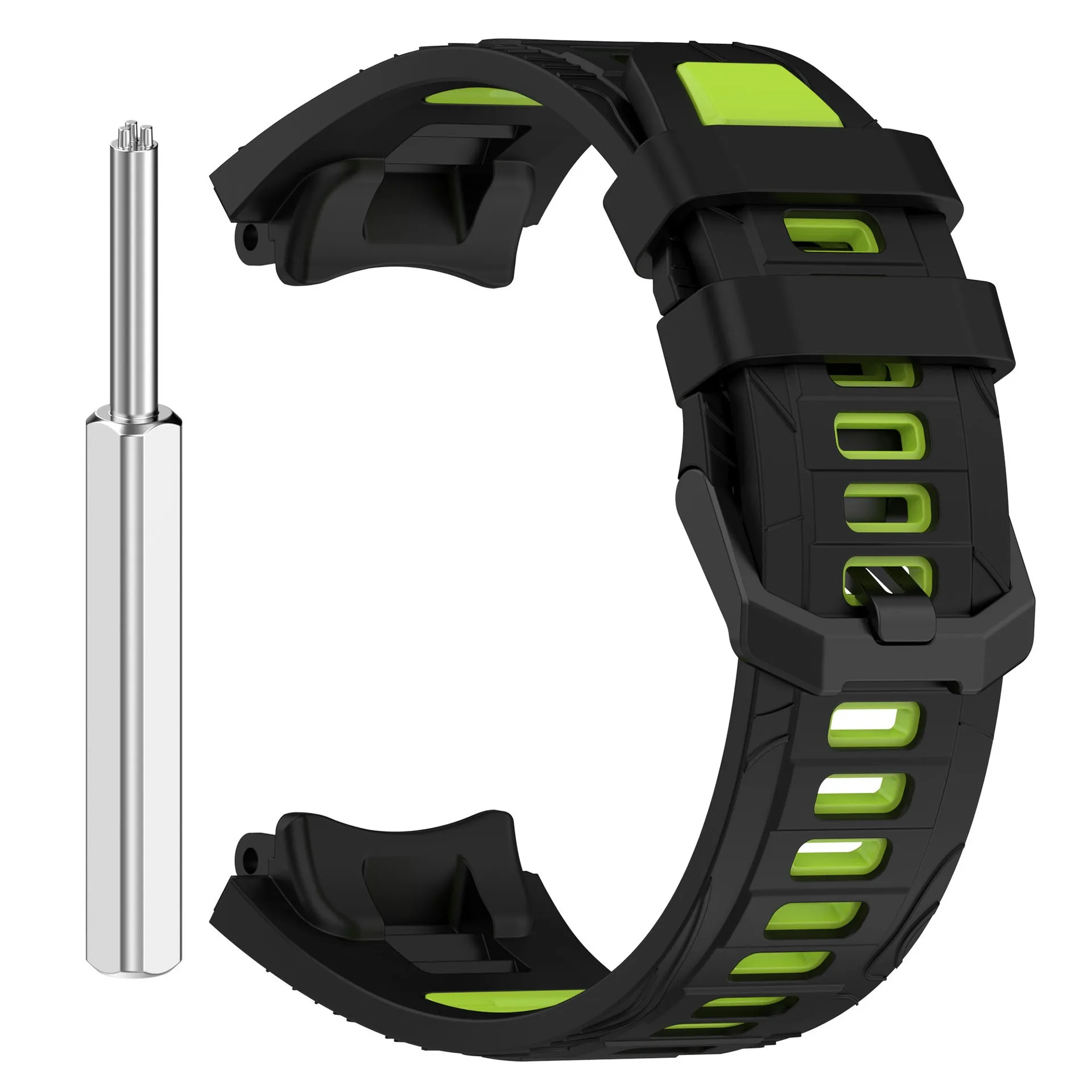 Premium Dual-Tone Silicone Smartwatch Strap - Compatible with Popular Smartwatch Models