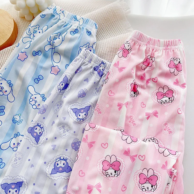 Summer Sanrio Cinnamoroll Kids Pants Baby Mymelody Kuromi