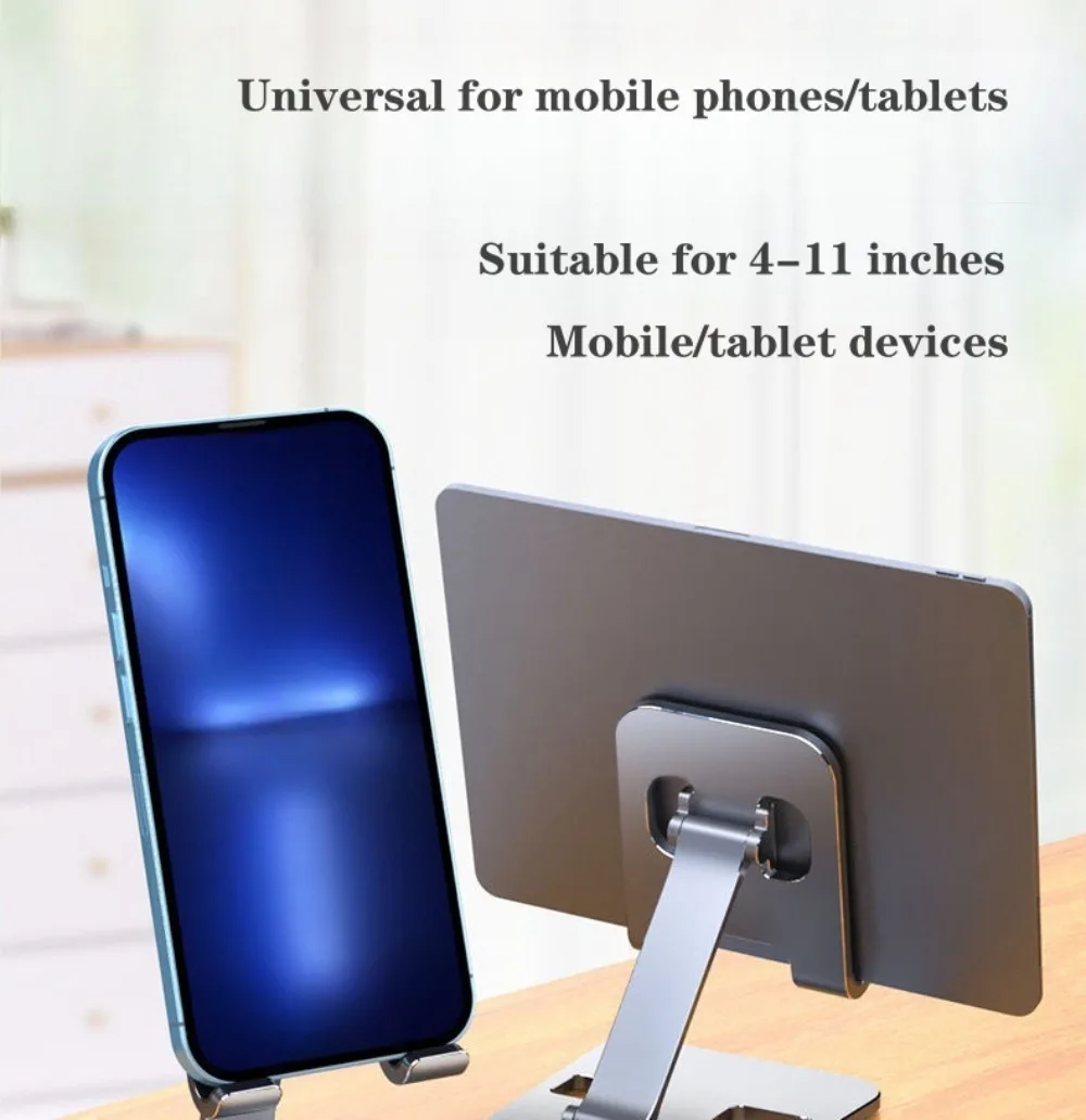 Universal Foldable Phone Stand Adjustable Desktop Holder For Mobile Phones And Tablets_voghion.com