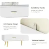 6 Drawer Dresser for Bedroom, Wooden Double Dresser with Gold Handles, Modern Chest Dresser with Deep Drawers for Living Room 5