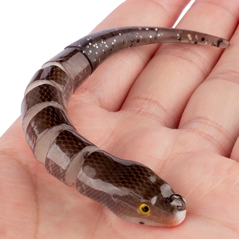 1 Stück Multi-Segment-Swimbait, harter und weicher, langsam sinkender Angelköder für Barsche, Angelzubehör für Süßwasser und Salzwasser – Detail 7