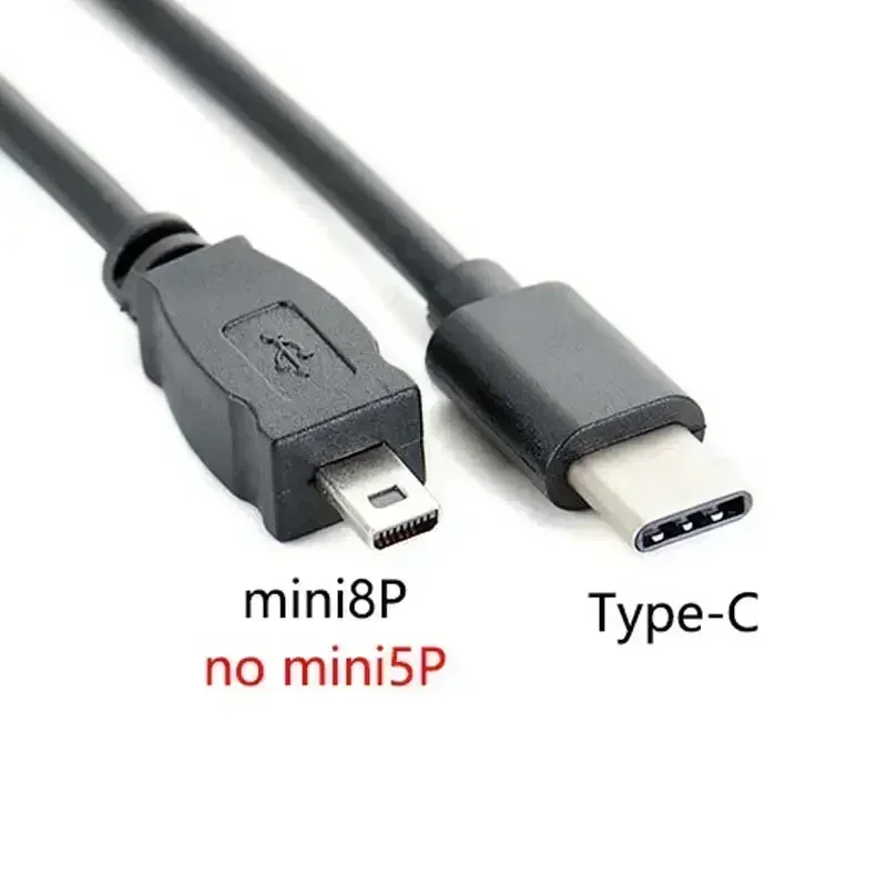 Кабель OTG 30 см Type-C на mini 8pin для фотоаппарата NIKON Coolpix