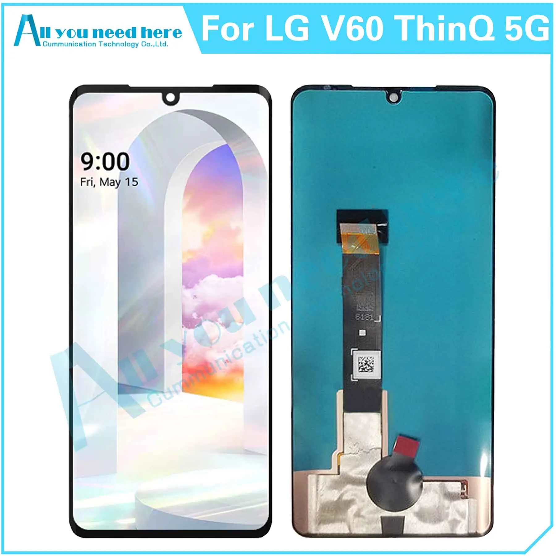 100% Test For LG V60 ThinQ 5G LM-V600 A001LG LCD Display