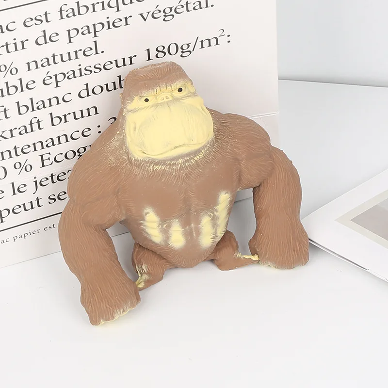 

Антистрессовая игрушка-антистресс для орангутана, игрушка-антистресс, сжимаемая эластичная обезьяна, забавная Горилла, украшение для дома, вентиляционные силиконовые игрушки, отскок