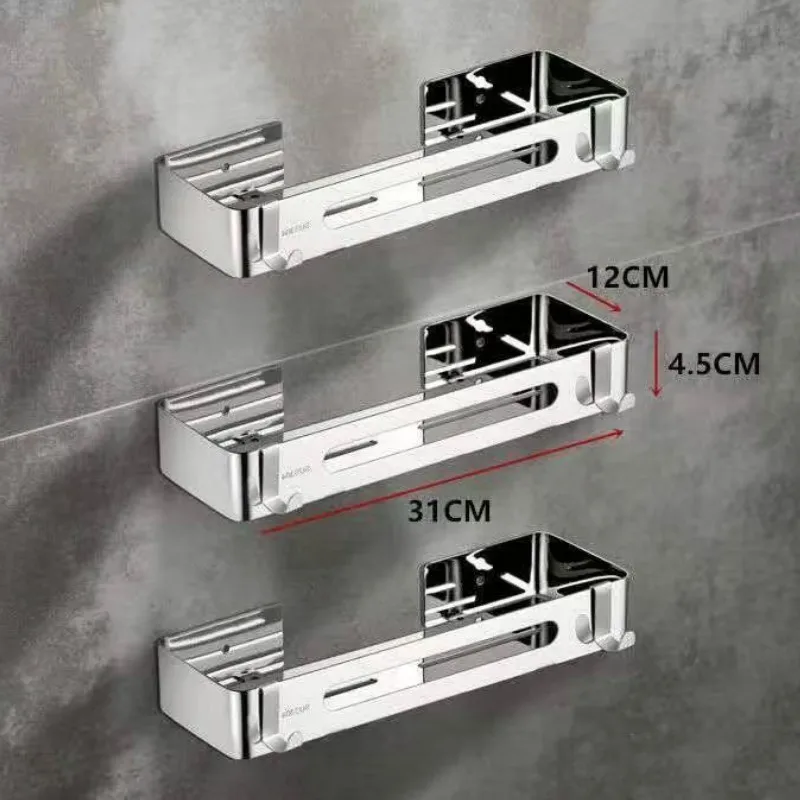 Bathroom Shelves Corner Shelf Wall Mounted Aluminum Bathroom Soap Dish Bath  Shower Shelf Bath Shampoo Holder Wall Mounted Type - Bathroom Shelves -  AliExpress