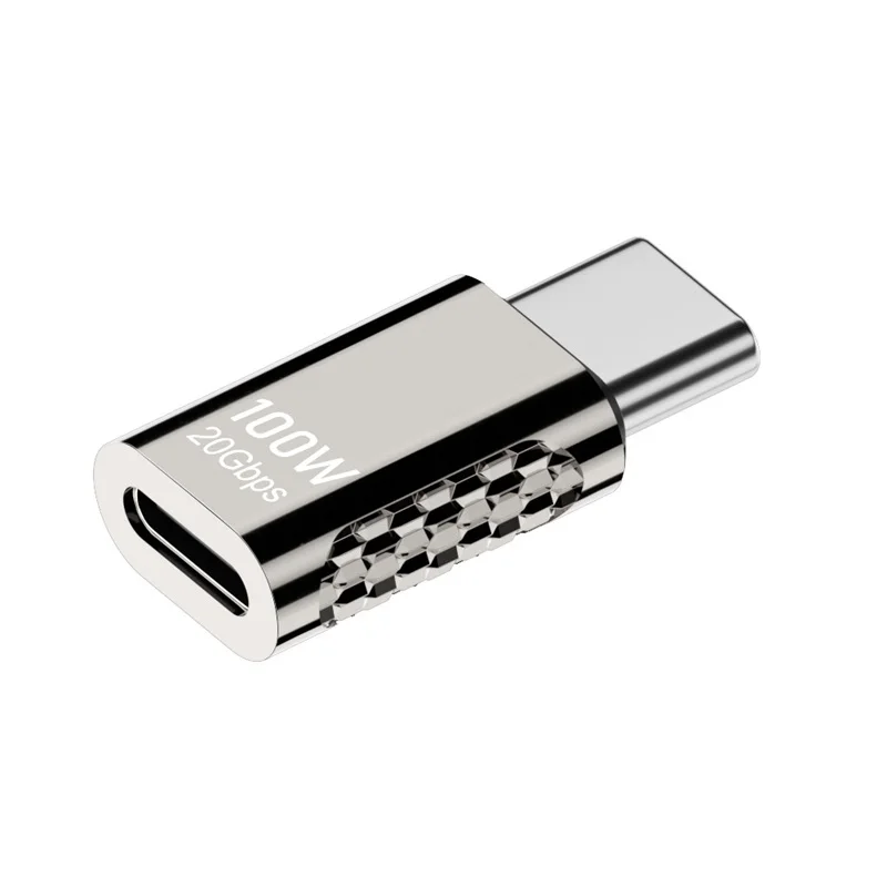 ? 100W USB 4.0 어댑터 엘보우 USB C 타입 C 남성-여성-여성 충전 변환 어댑터 20Gbps 데이터 전송 어댑터