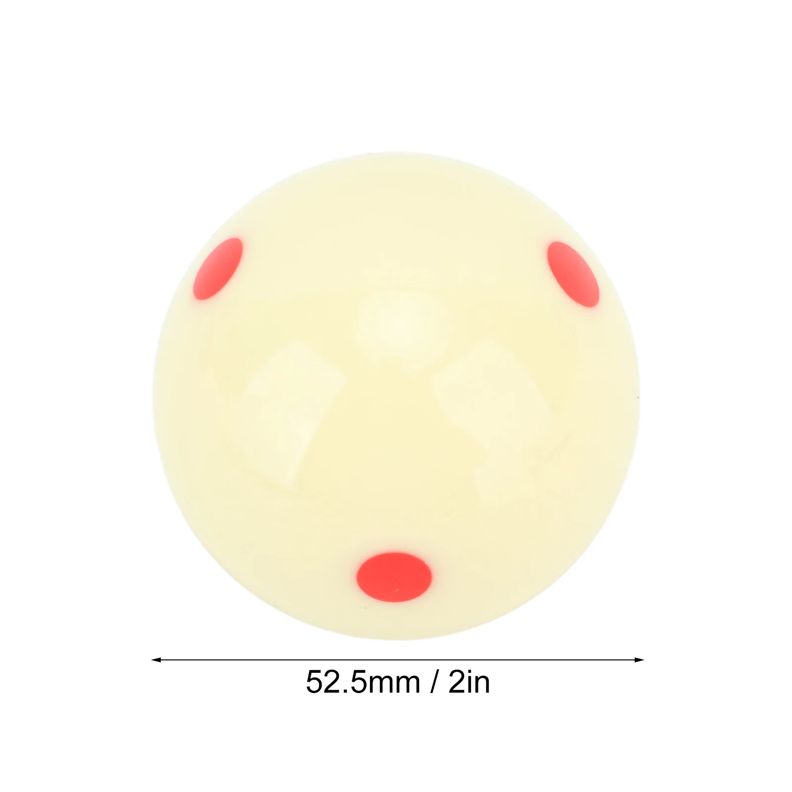 Billiard Ball Practical Billiard Red Dot Ball 52.5mm Diameter Shock Resistance Scratch Proof Entertainment Room billiard ball