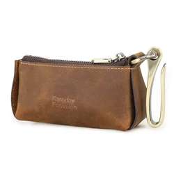 Advanced Faraday Pouch for Car Key Protection - RFID Signal Blocking & Anti - Theft Wallet (Coffee)