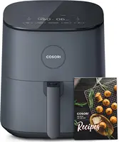 Air Fryer 5 Qt, Max 450F for Juicy Meat, Veggies, Frozen Food, Glass Touch Panel, 130+ In-App Recipes, Little to No Oil, 1