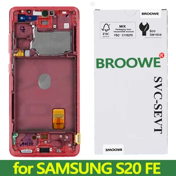 6.5 "SUPER AMOLED Per Samsung S20 Fan Edition G780F G780G G781B S20 FE 5G S20 Lite Display LCD Touch Screen Display