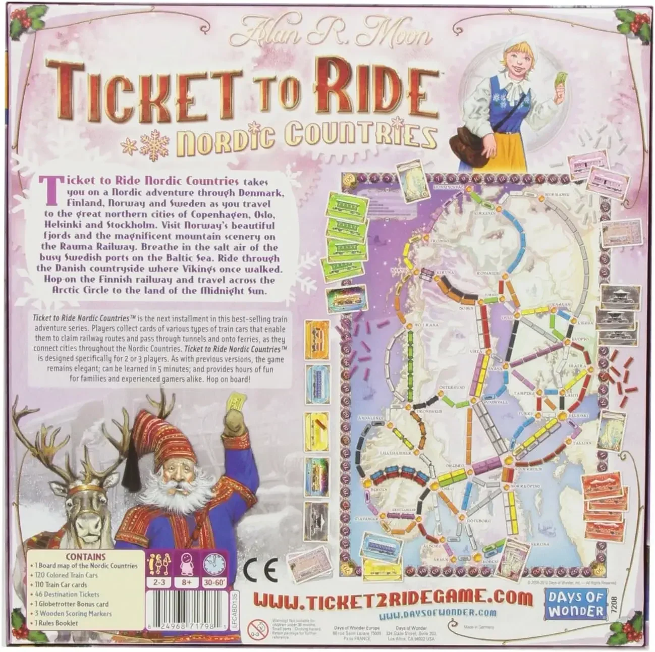 Ticket to Ride Nordic Countries Board Game Family Multiplayer Friends Party Play Cards Game Plot Collection Toys Gifts 3