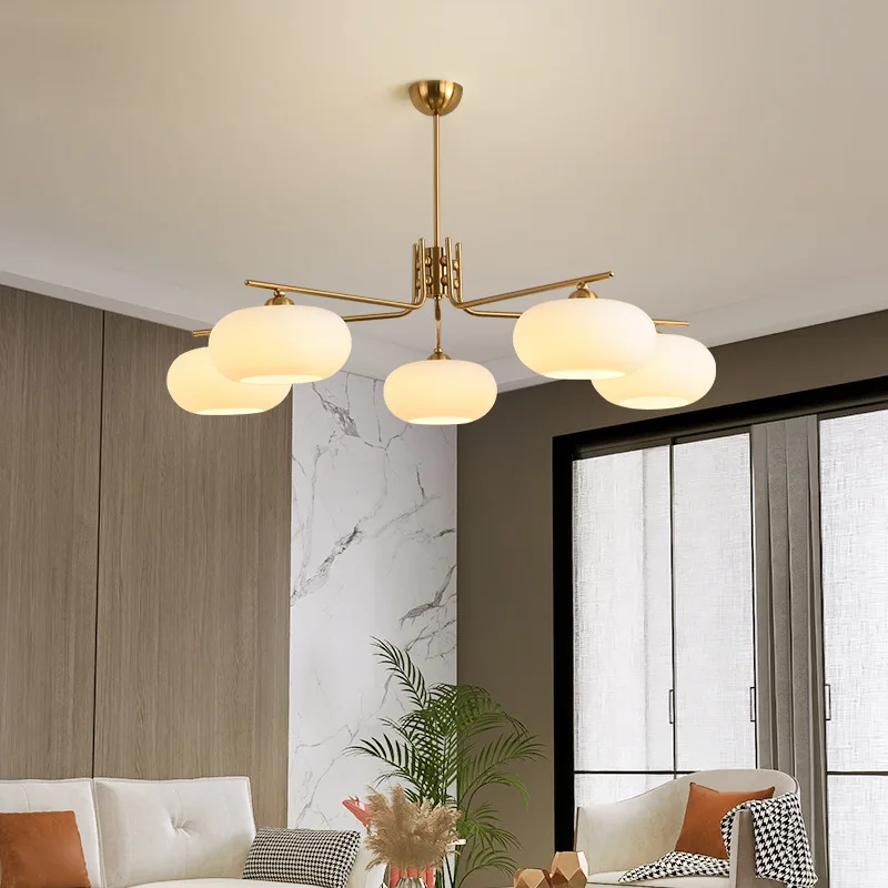

Dining room chandelier simple modern Japanese creative persimmon bar table lamp pastoral cream wind household dining room lamps.