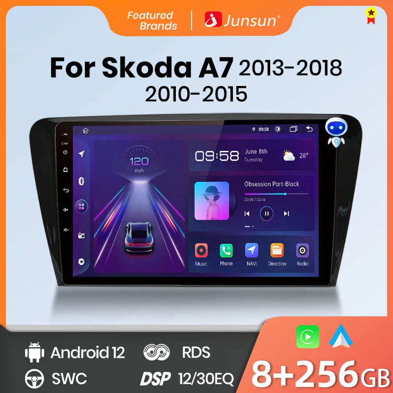 Junsun V1pro Ai Voice 2 Din Android Auto Radio For Skoda Octavia 3 A7