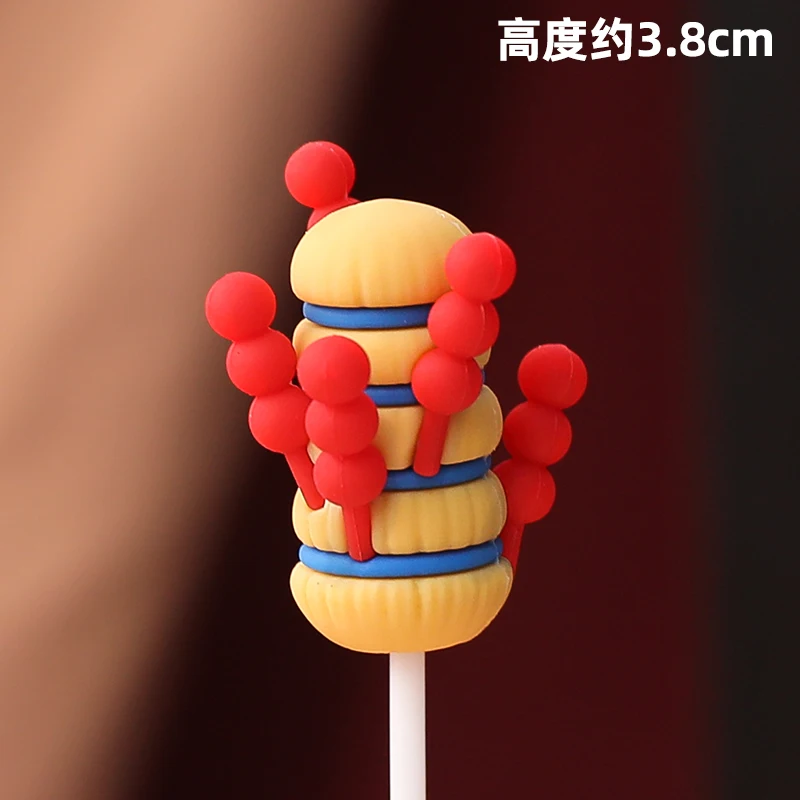 Kuchendekorationen zum 1. Geburtstag im chinesischen Stil für Babys, 100 Tage, ganzer Monat, Kuchendekoration, Neujahrstuch, Löwentanz – Detail 21