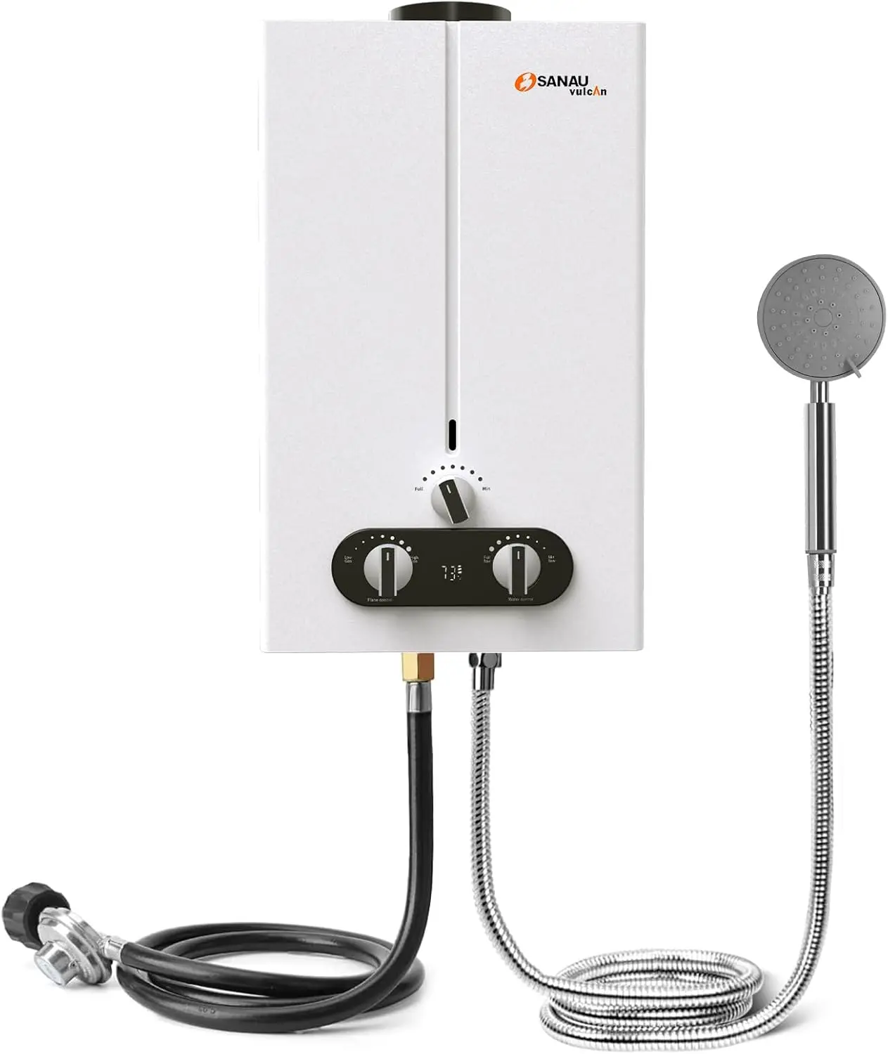 7L 1.85GPM Portable Water Heater Outdoor Tankless Water Heater Propane with Shower Kits On Demand Hot