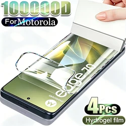 4PCS HD Curved Hydrogel Screen Protectors for Enhanced Display Protection (Edge 70 Pro)