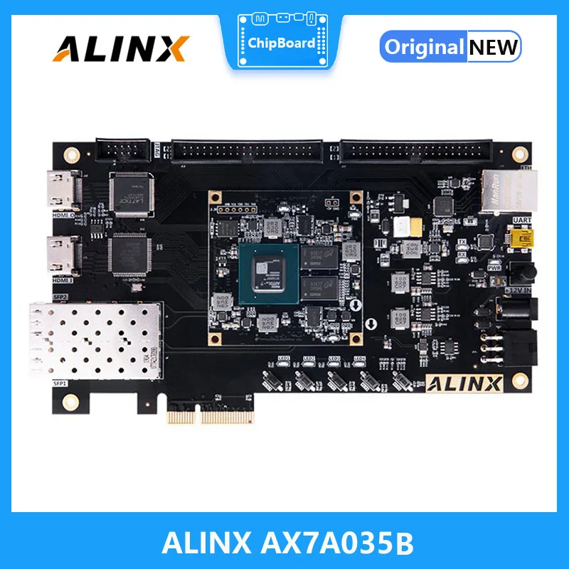 

ALINX AX7A035B: XILINX Artix-7 XC7A35T FPGA Development Board A7 SoMs XC7A 35T SFP PCIe