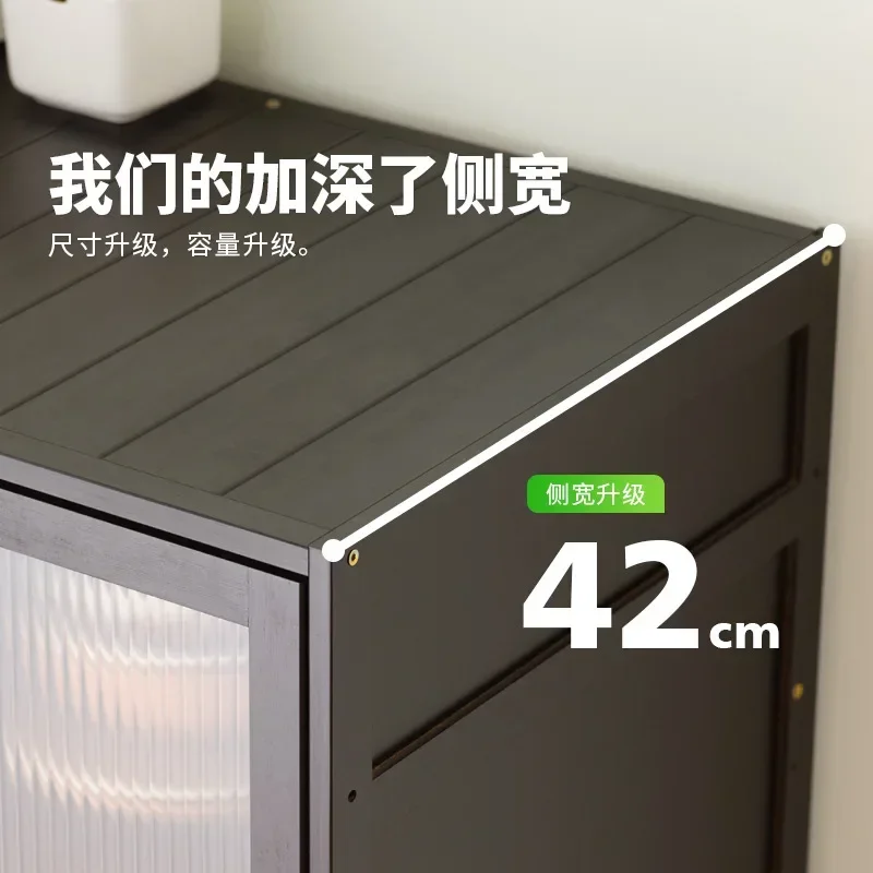 Modern Sideboard Kitchen et Side Table Coffee Bar Wooden Cabinet Display Glass Shelf Wooden Cuisine Mobile Cucina Furniture