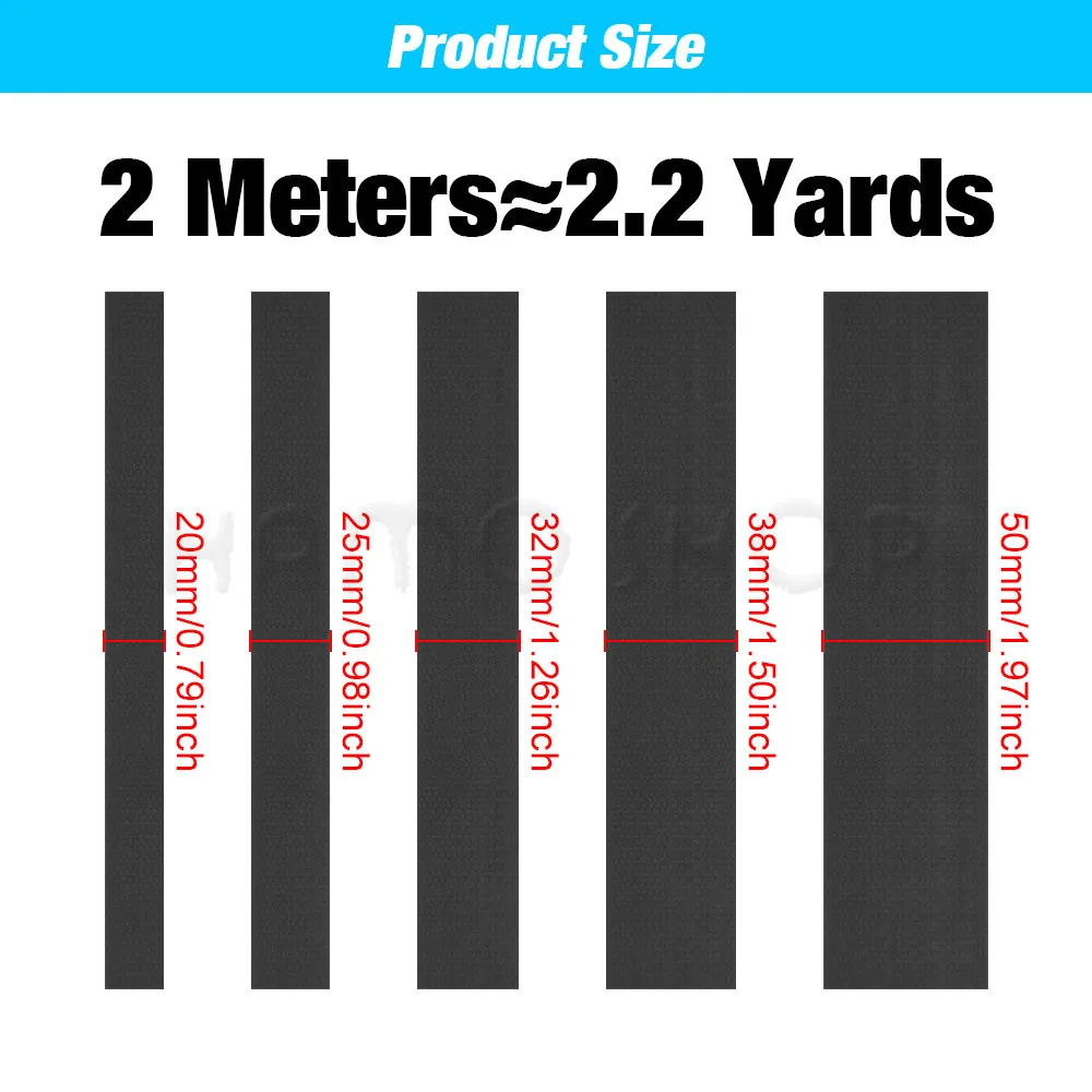 2 미터 20-50mm 캔버스 웨빙 가방 스트랩 코튼 스트랩 웨빙 리본 두꺼운 웨빙 스트랩 DIY 벨트 가방 짠 밴드 액세서리