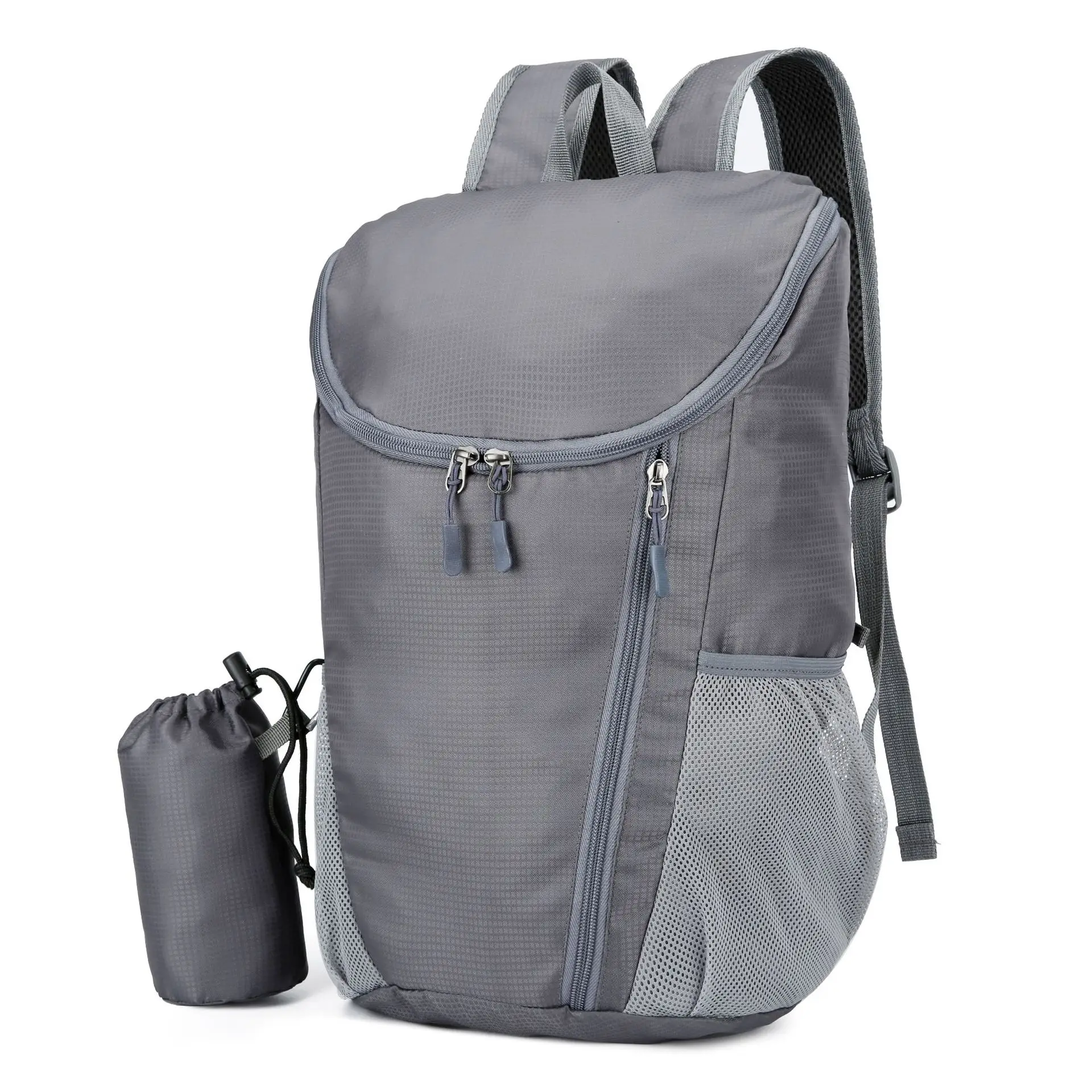 Trekking Backpack Unisex Large Capacity Folding Bag Lightweight Waterproof Outdoor Travel Nylon Zipper Sports Backpack